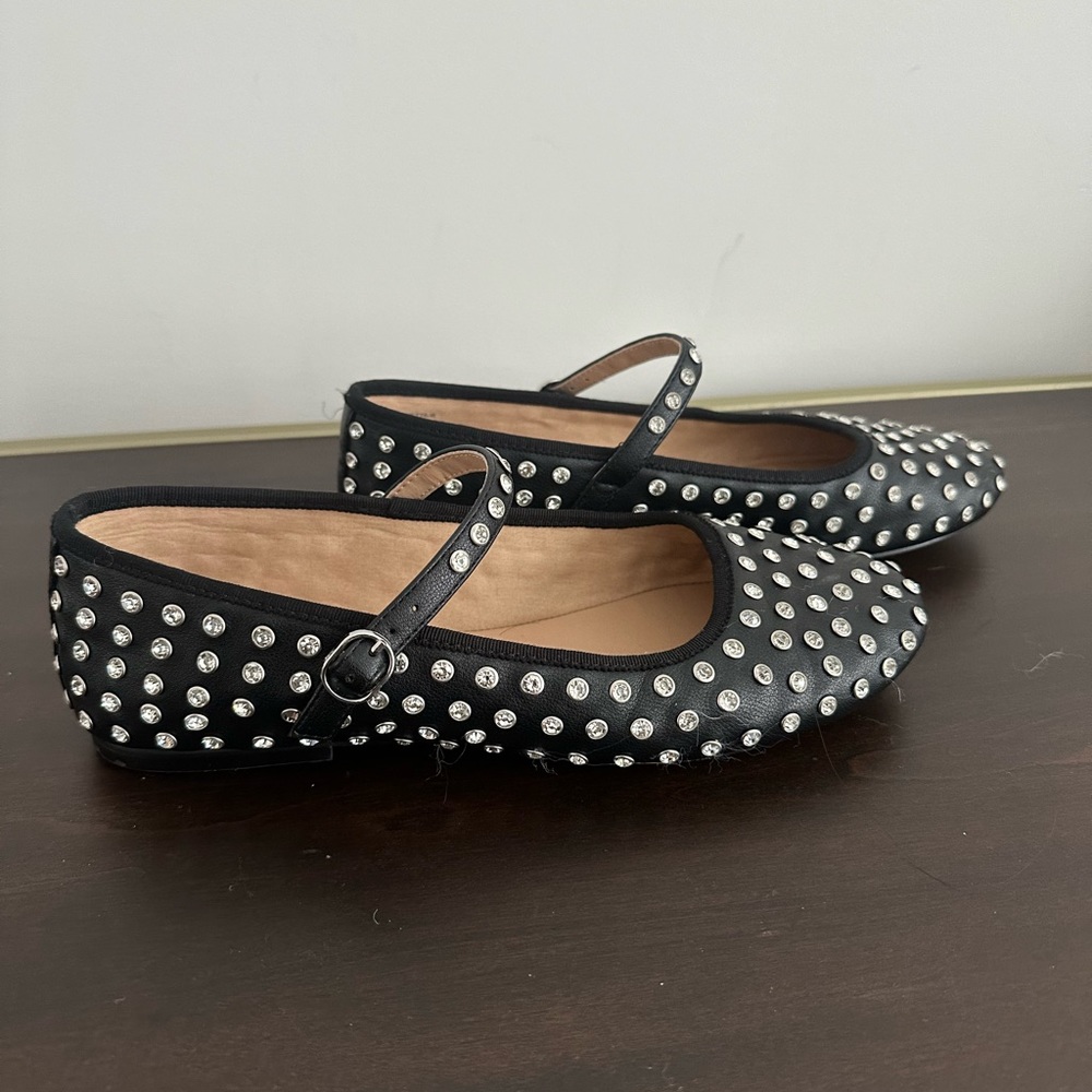 Steve Madden Vinetta Rhinestone Mary Jane Flats